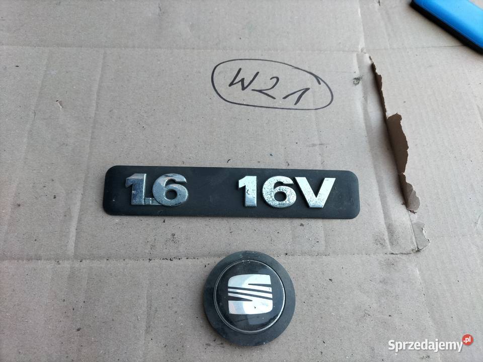 SEAT LEON TOLEDO 2 MK2 16 16V NAPIS EMBLEMAT Pozostałe Kamień-Kolonia