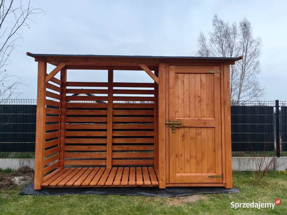 Drewutnia 2 x 11m narzędziówka 1 x 11m z dachem Kalety