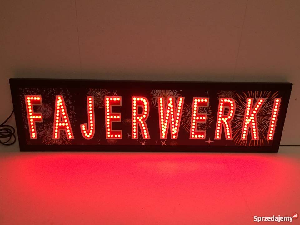 Fajerwerki 90x25 zewnętrzna reklama diodowa Pozostałe Pomiechówek sprzedam