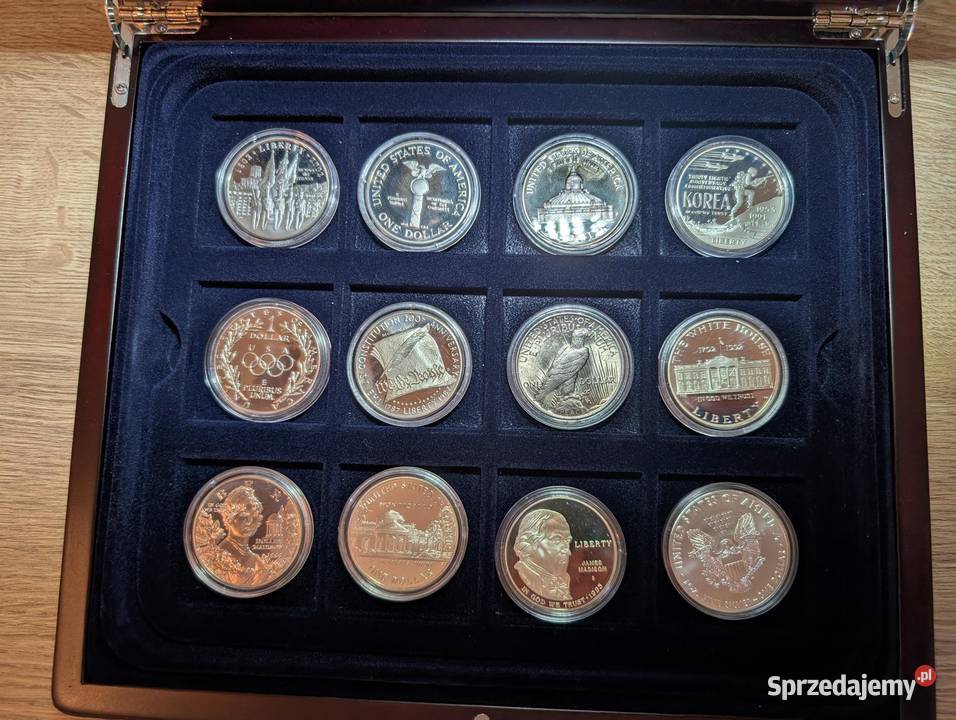 Kolekcja Srebrnych Dolarów USA 12 PROOF Piła
