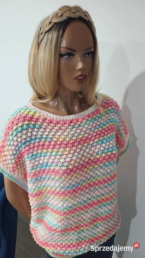 Sweterek ręcznie robiony na drutach wielkopolskie Ostrów Wielkopolski