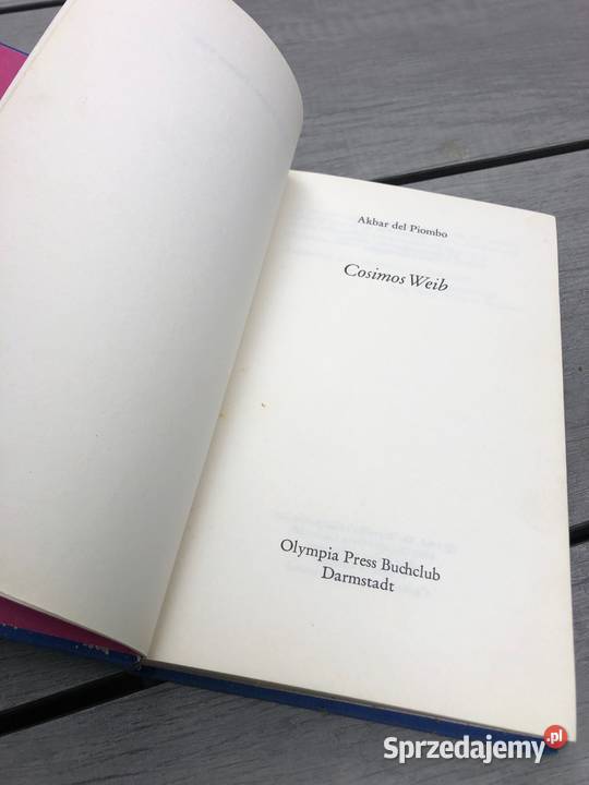 Akbar del Piombo Cosimos Weib Rok wydania 1967 sprzedam