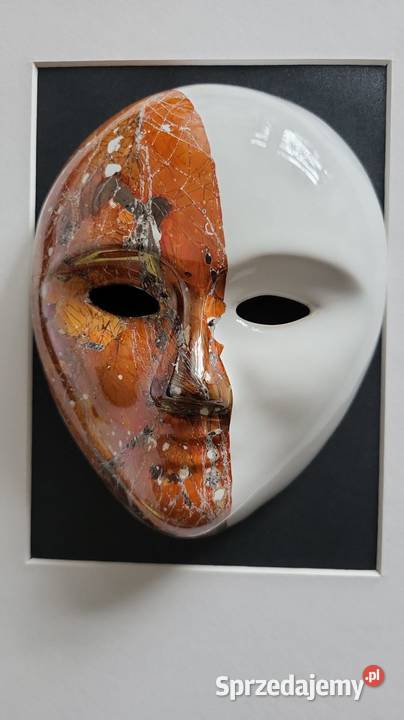 Maska Obraz maska ceramiczna oprawiona w ramę pomorskie sprzedam