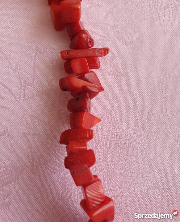 Naszyjnik ze sztucznych czerwonych korali Naszyjniki Kraków