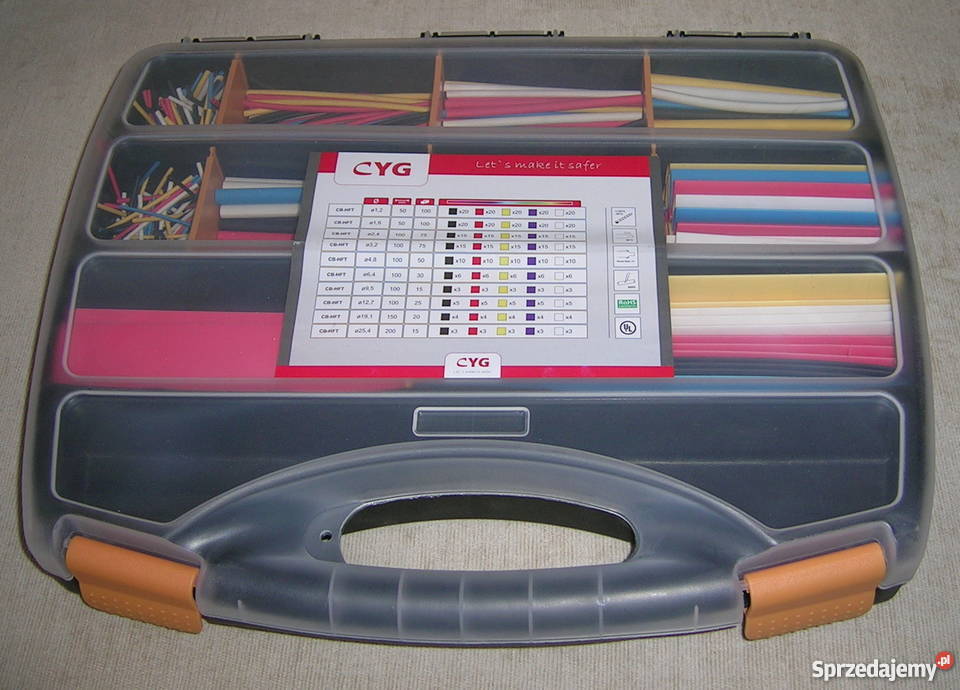 Zestaw rurek termokurczliwych 21 505 kolorowe