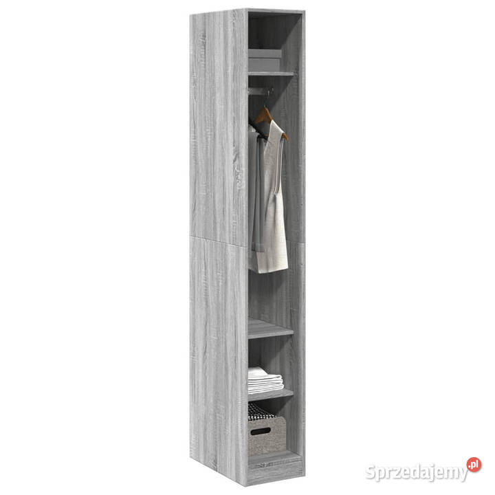 Szafa szary dąb sonoma 30x50x200 materiał mazowieckie