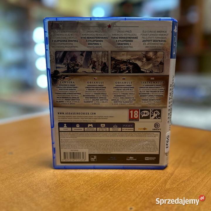 Gra na 4 Assassinss Creed III Remastered Elbląg sprzedam
