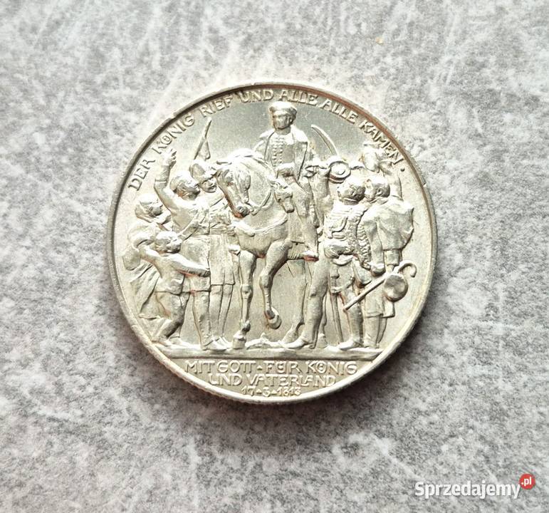 70 NIEMCY srebro 2 Marki 1913 r Wola Kruszyńska