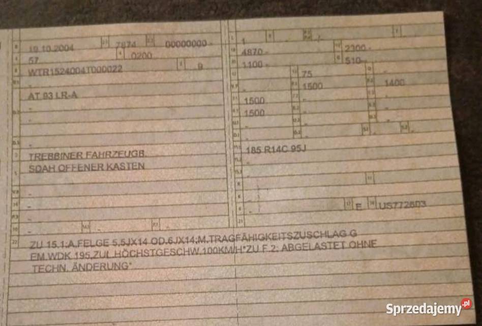 Przyczepka jednoosiowa na kat B 1500 dmc 25m x Koszalin