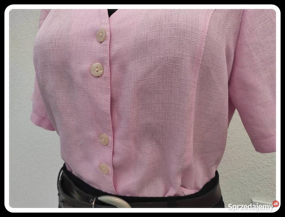 Koszula marynarka żakiet pudrowy róż elegancka Rozmiar 42(XL) Spódnice i sukienki Płock