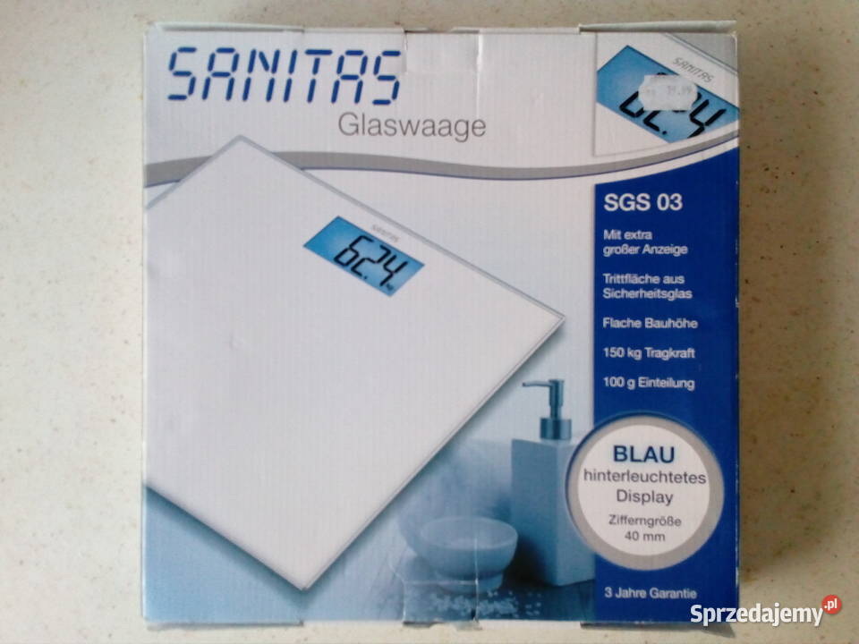 Waga szklana SANITAS SGS 03 Dom i Ogród Konin