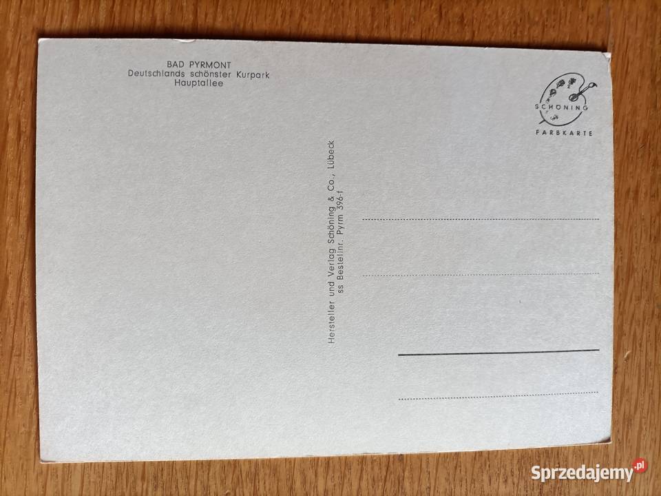 BAD PYRMONT W DOLNEJ SAKSONII WIDOK NA PARK Piszczac