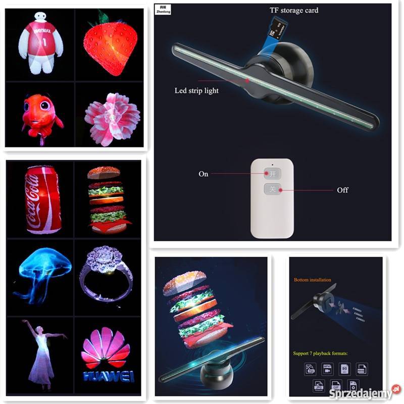 Reklama Hologram 3D WIFI 640x640 320 LED 8GB