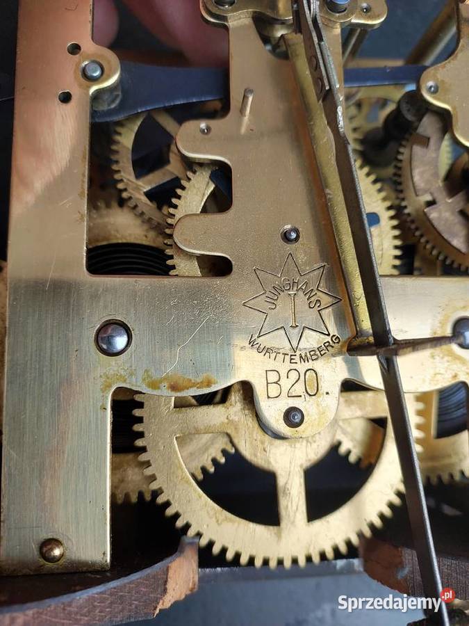 Stary zegar ścienny Junghans 1920r sprawny film