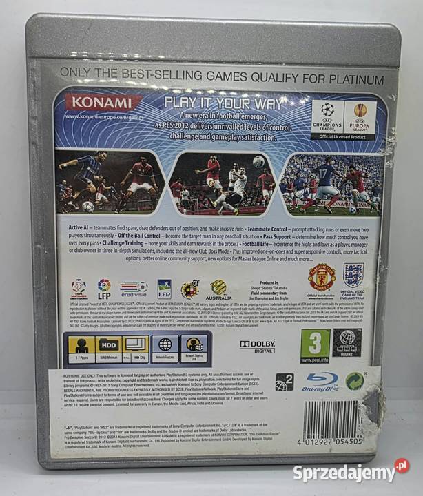 Gra Pro Evolution Soccer 2012 3 warmińsko-mazurskie Elbląg