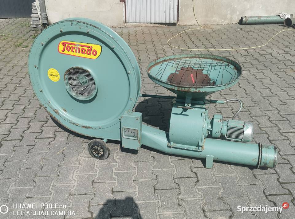 Dmuchawa do zboża Tornado 75 kW z podajnikiem