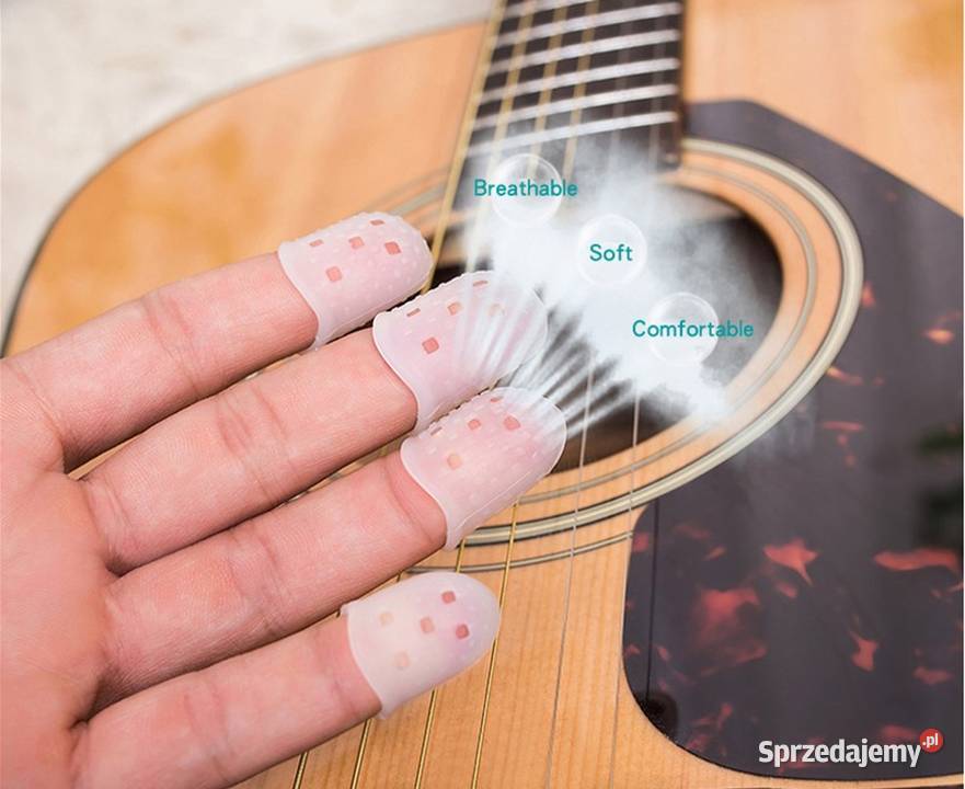 Nakładki silikonowe na palce 5 gra na gitarze Płock