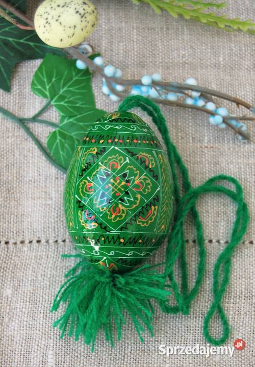 Stara pisanka drewniana wisząca malowana Ukraina Lublin sprzedam
