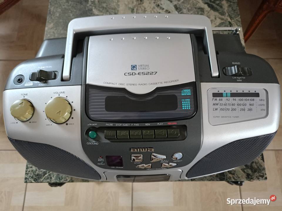 Boombox AIWA CSDES227 Radiomagnetofon CD Magnetofony Drawski Młyn