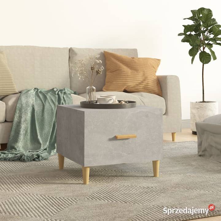 vidaXL Stolik kawowy szarość betonu 50x50x40 Warszawa