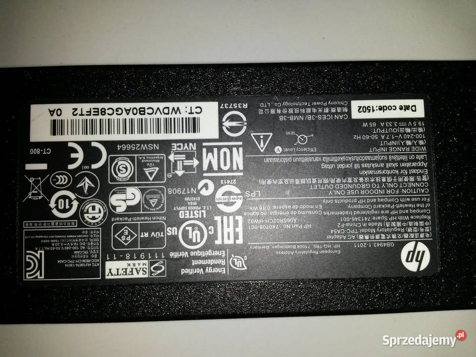 ZASILACZ HP Model TPCCA54 Poznań