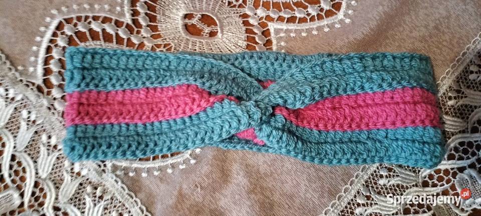 Ręcznie robiona opaska na głowę ciepła Nakrycia głowy śląskie