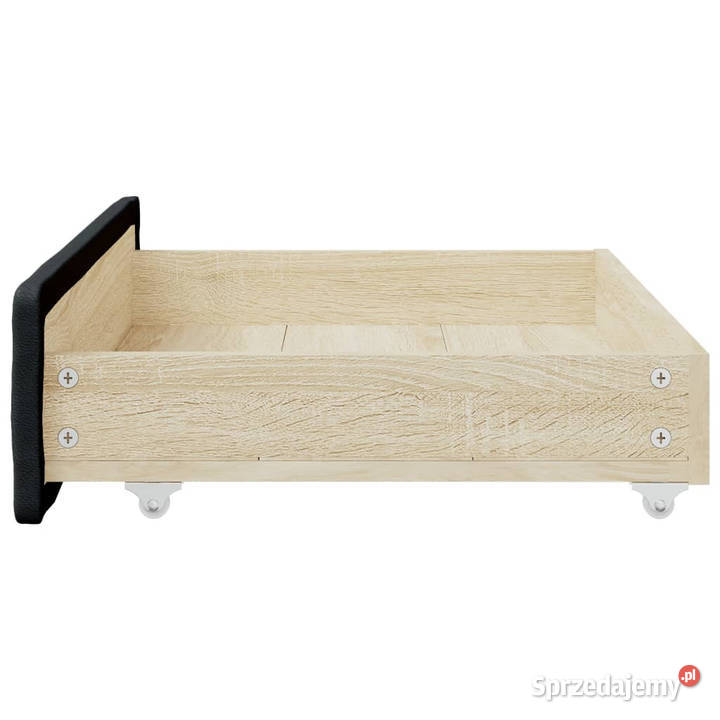 Szuflady pod łóżko 2 czarne WM833922