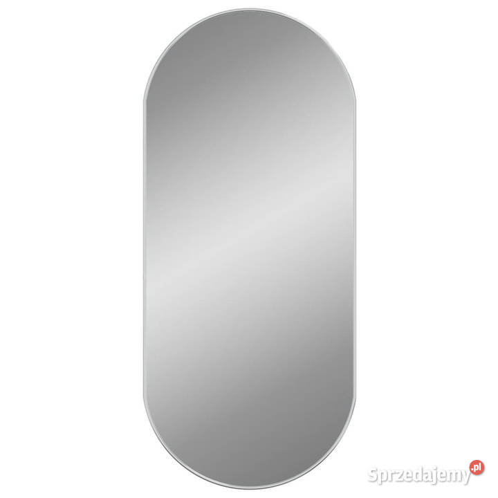 Lustro ścienne srebrne 100x45 owalne WM348194 Warszawa
