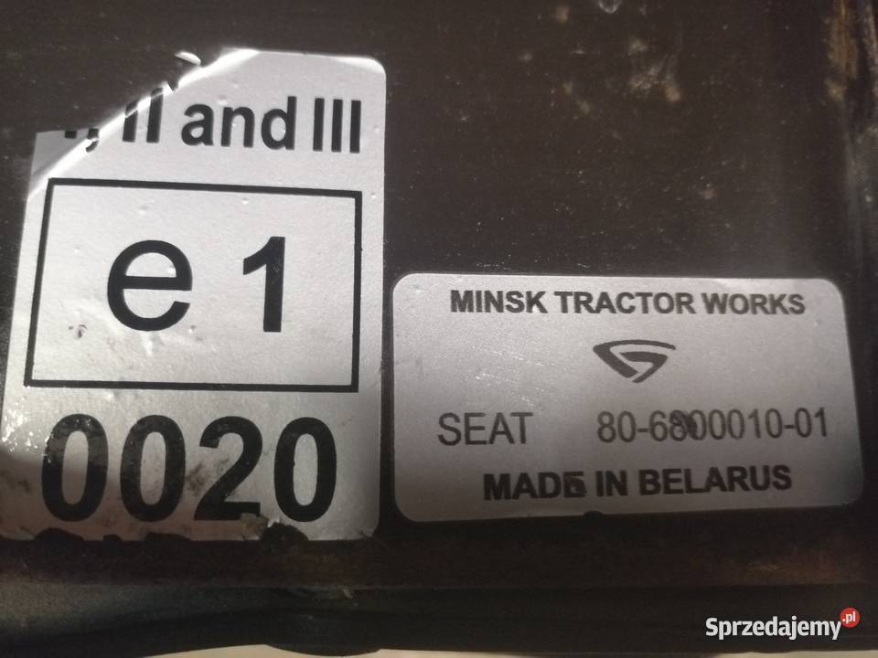 Fotel siedzenie mtz belarus ursus zetor mf lubelskie Zakłodzie sprzedam