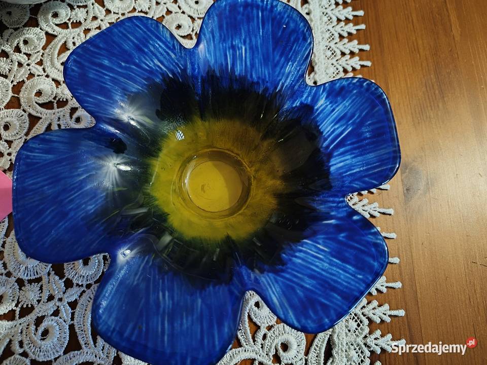 Świecznik szkło vintage Legnica