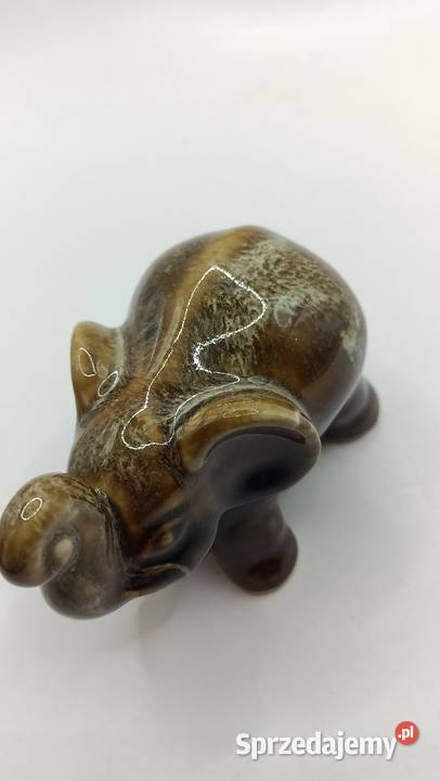 Figurka brązowego słonia lubelskie