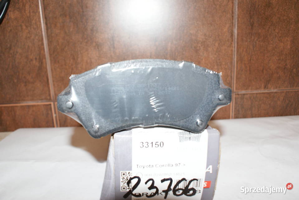 KLOCKI HAMULC TOYOTA COROLLA 0206 Kod produktu mazowieckie Białobrzegi