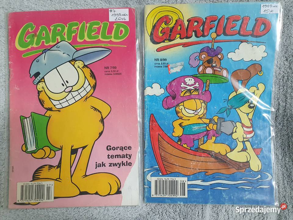 Garfield zestaw 16 komiksów lata 90te Rok wydania 1992 Gdynia