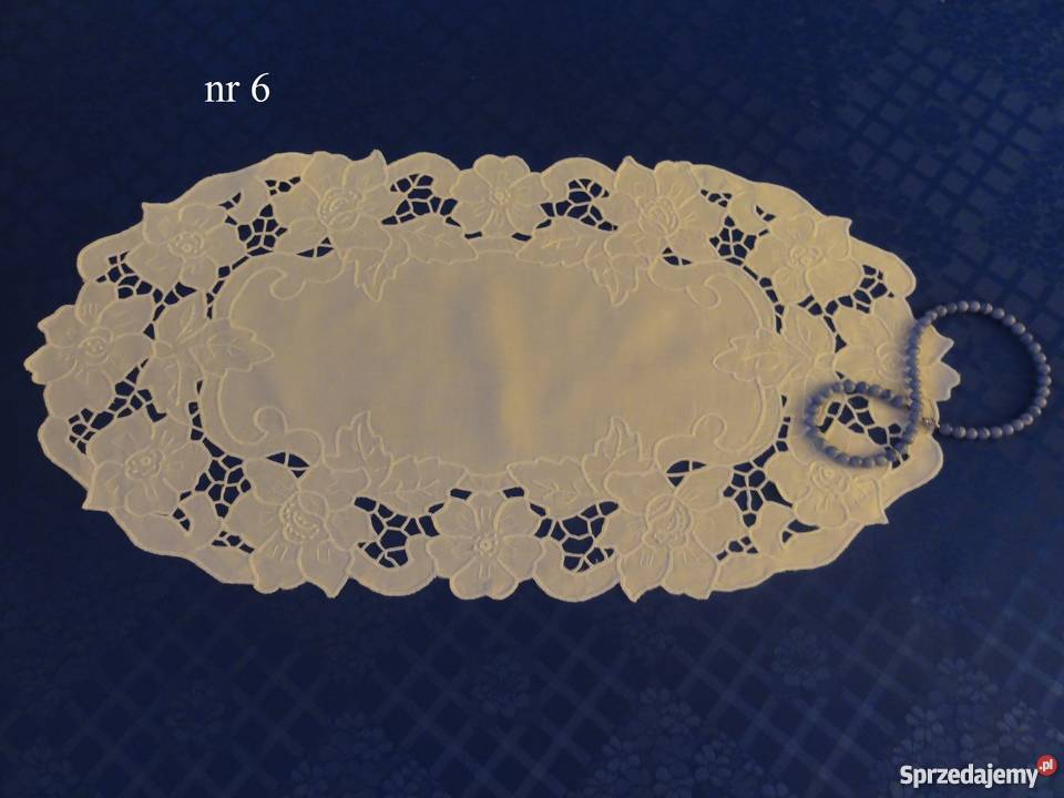 Serwety bieżniki haftowane ręcznie haft