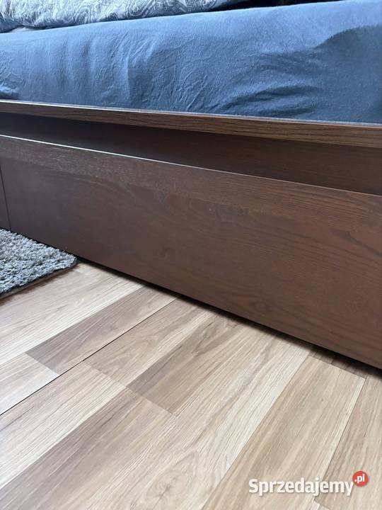 Łóżko IKEA malm 200x180 kolor ciemny brąz 210cm Częstochowa