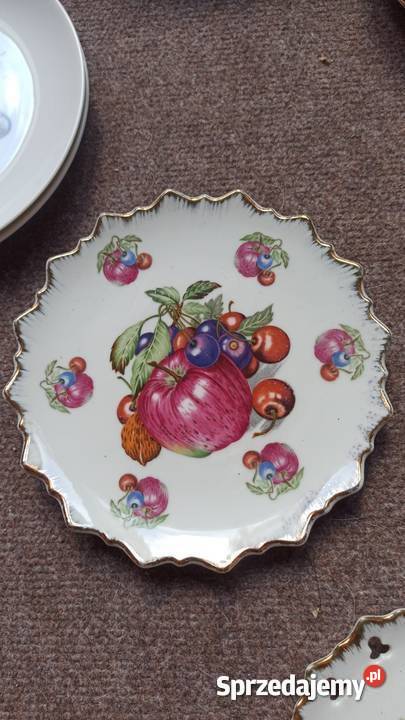 Talerzyk z owocami Ikke Beregnet Made in Japan Porcelana i szkło pomorskie