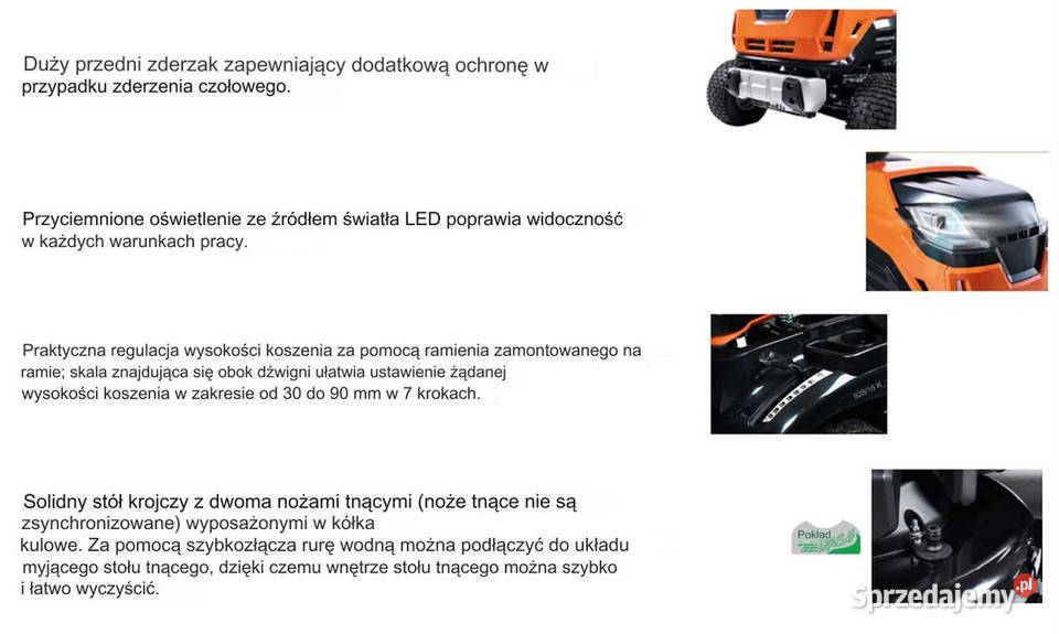 OLEO MAC OM 108L16 K TRAKTOREK OGRODOWY DO TRAWY