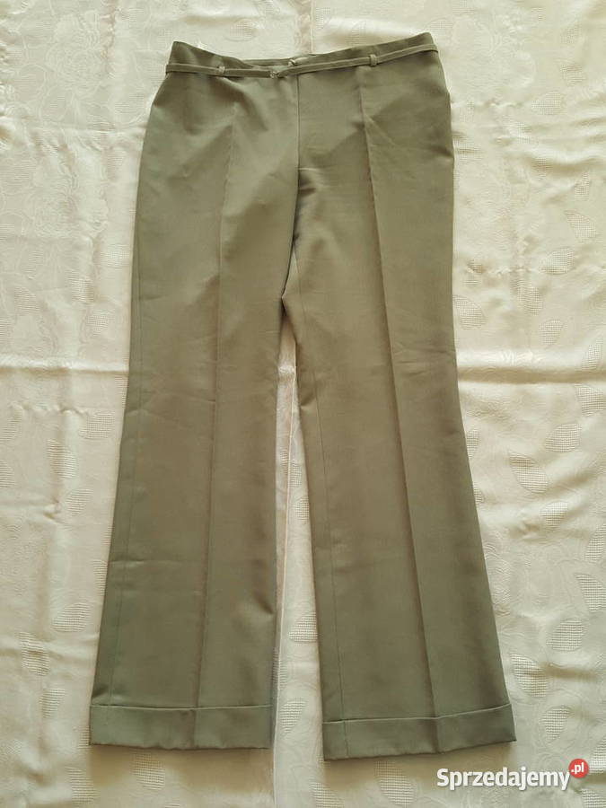 SPODNIE w kant z materiału nogawki z mankietami Rozmiar 42(XL) Spodnie