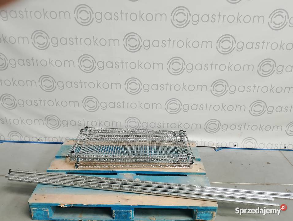Regał chromowany 90x45x185 sprzedam