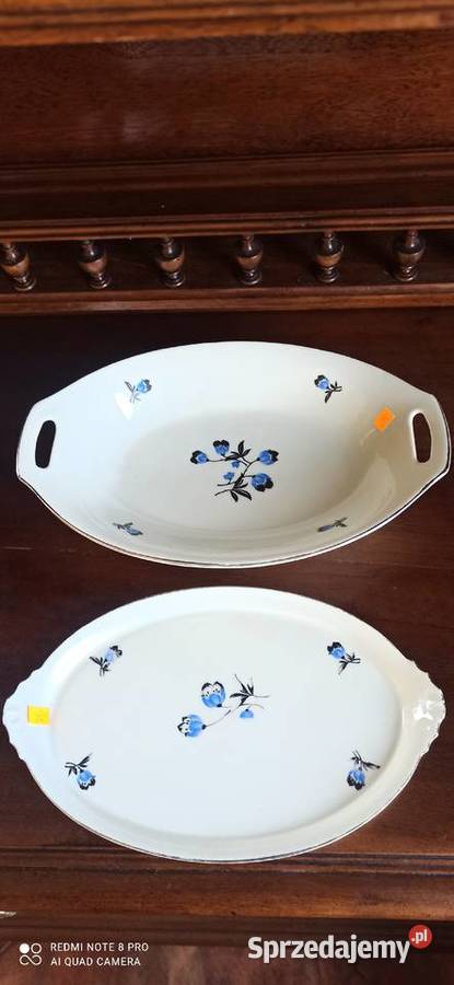 Patera KPM Krister Royal Ivory Niebieskie kwiaty pomorskie Gdańsk sprzedam