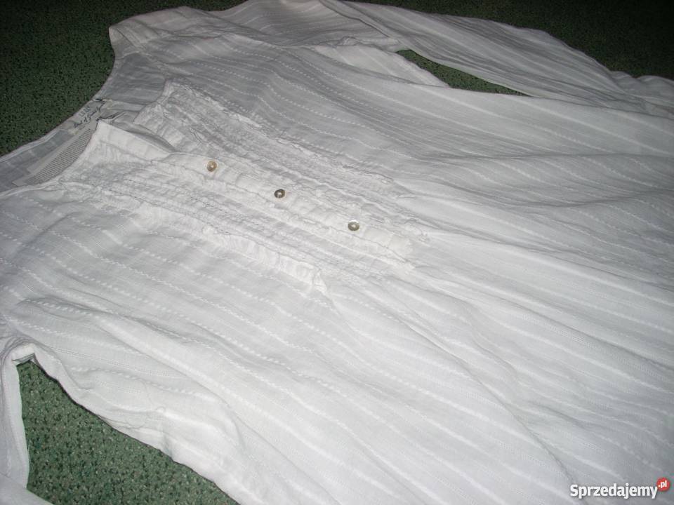 HM biała koszula HIT przodzik NOWA 40 42 L XL H&M Nowy Sącz