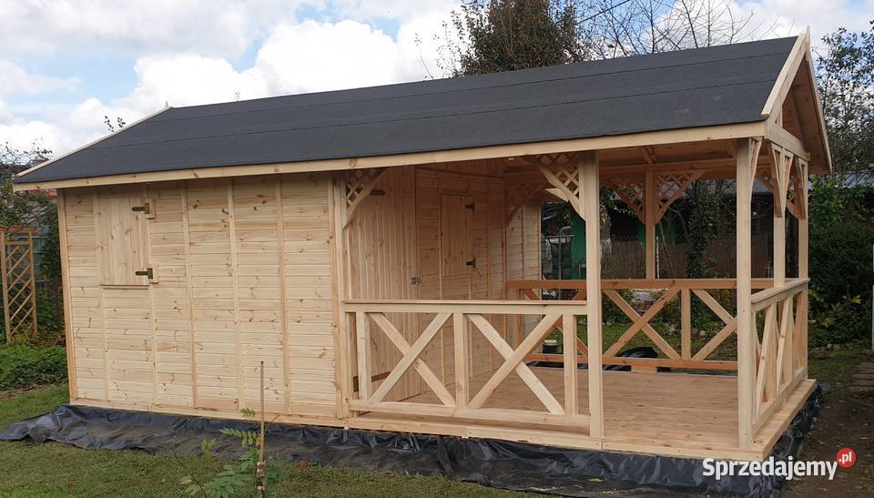 Domek letniskowy ogrodowy drewniany altana Zimnowoda