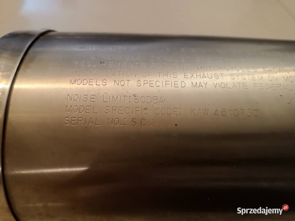 Kawasaki khi k 461 Z750 s 03 tłumik końcowy Błaszki sprzedam
