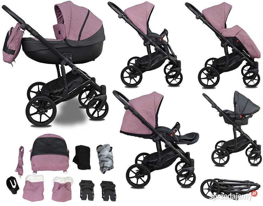 Wózek Dziecięcy NXT zestaw 3w1 Fotelik kolorowy Łódź