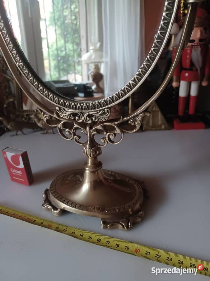 Stojące lustro mosiężne wielkopolskie