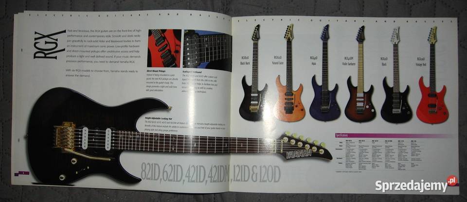 Yamaha Electric Guitars And Basses Catalog 1995 pomorskie Kępice