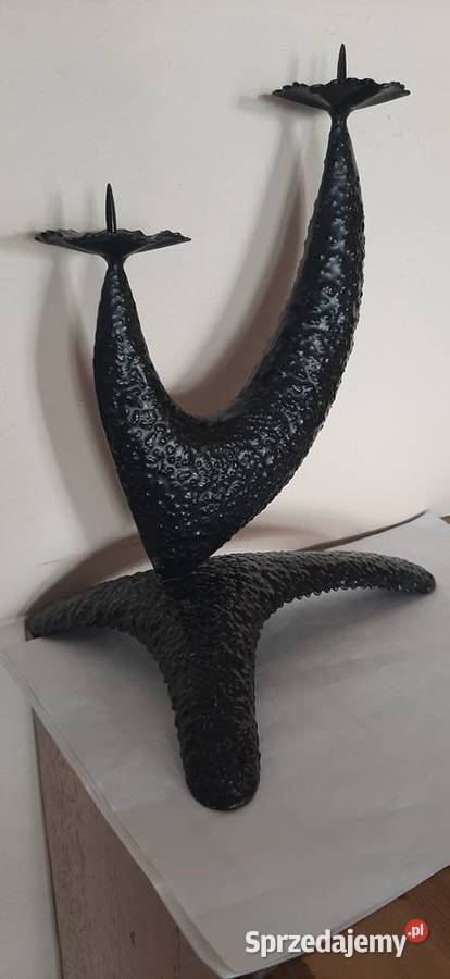 Świecznik modernistyczny lata 60