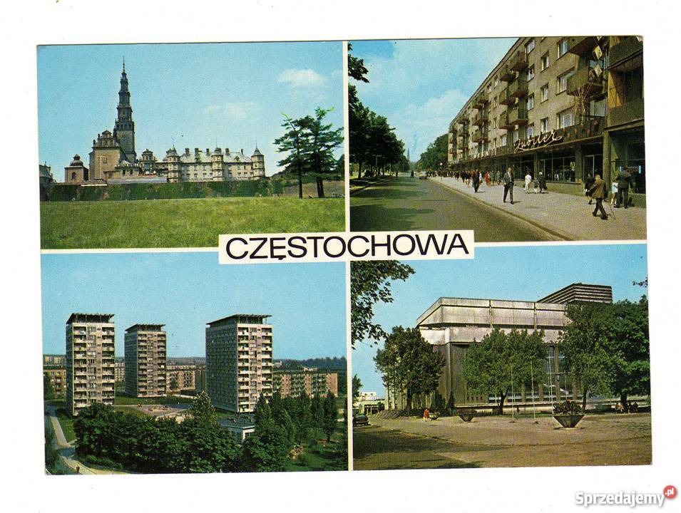 CZĘSTOCHOWA KLASZTOR POCZTÓWKA WIELOWIDOKOWA świętokrzyskie Krynki