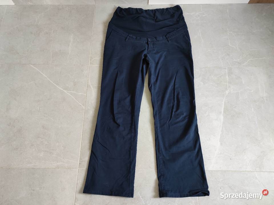 Granatowe spodnie ciążowe Bonprix 46 XXXL Płock