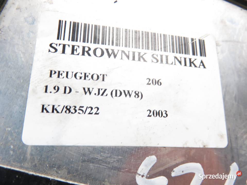 STEROWNIK PEUGEOT 206 19 D WJZ 9650359880 sprzedam